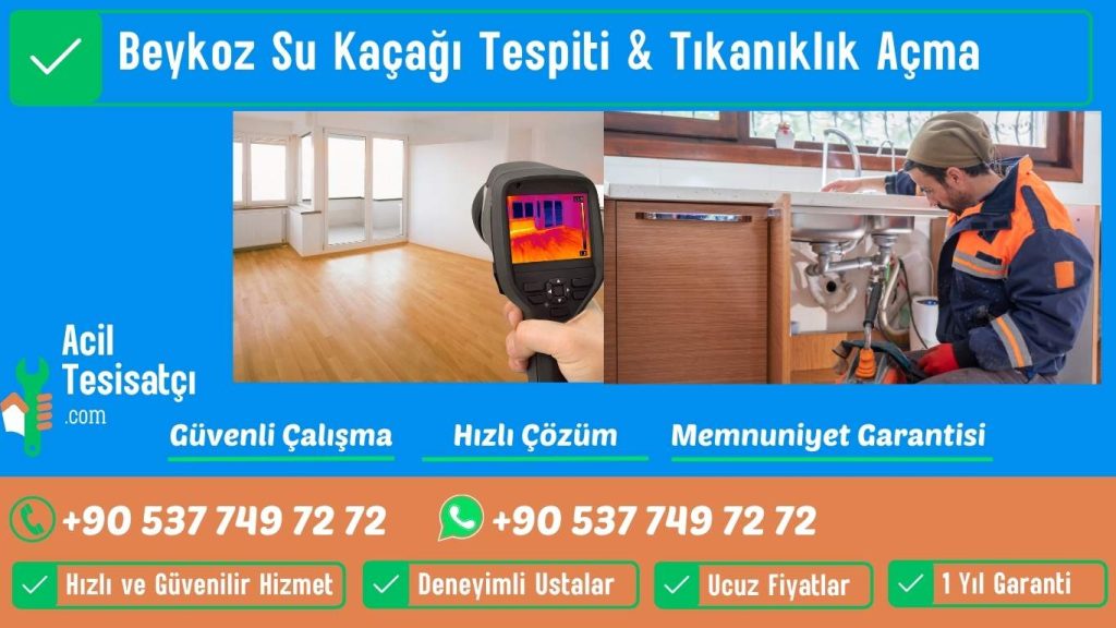 Beykoz Su Kaçağı Tespiti & Tıkanıklık Açma